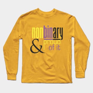 Non binary pride Long Sleeve T-Shirt